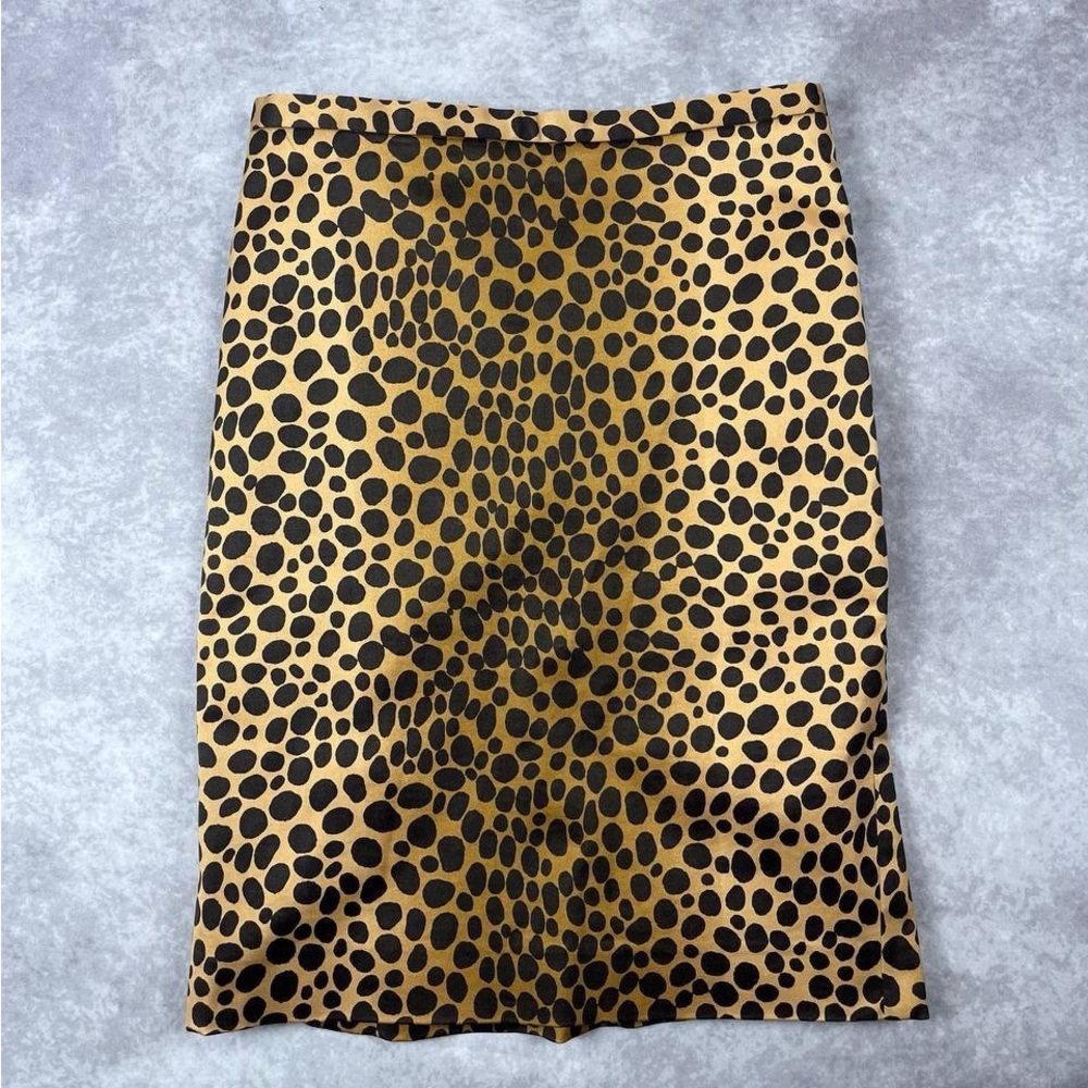 [107] MOSCHINO Leopard Print Skirt Made In Italy 10 US Size